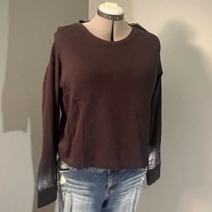 Cropped Adidas Long Sleeve Tee